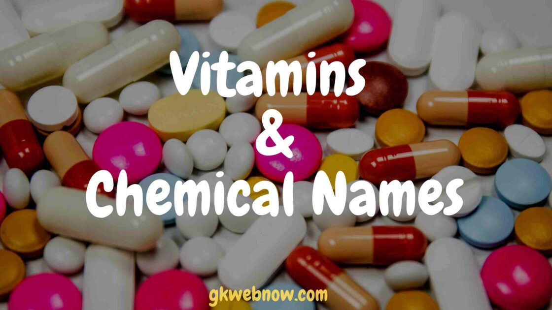 Vitamins and chemical names